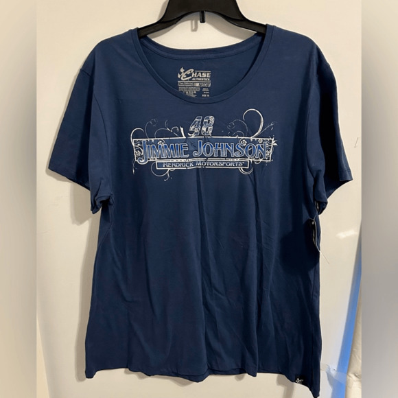 Jimmy Johnson 48 Hendrick Motorsports NASCAR Chase Authentics Sz 1X Blue NWT. - Picture 1 of 11
